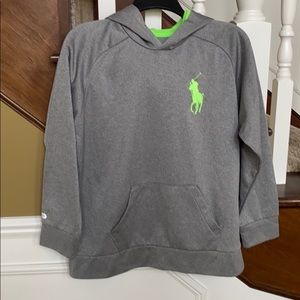 Boys Polo Hooded Sweatshirt